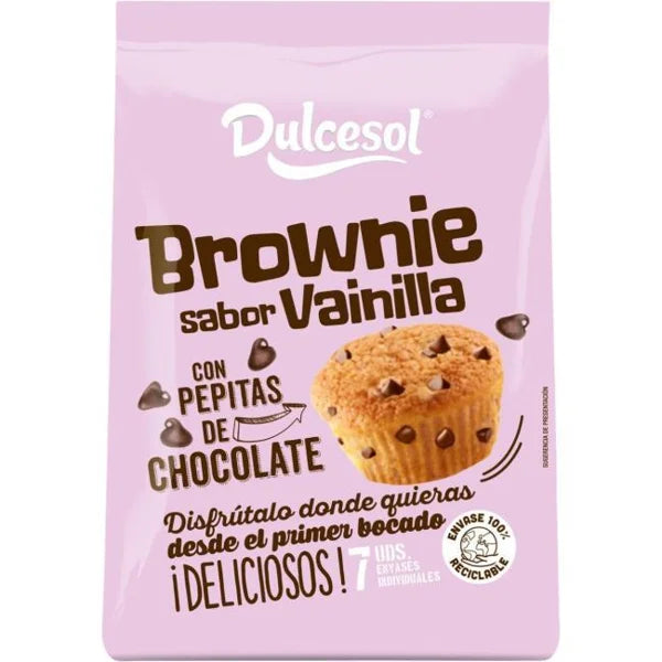 DULCESOL Mini Brownies au Chocolat 7 pièces 175 g