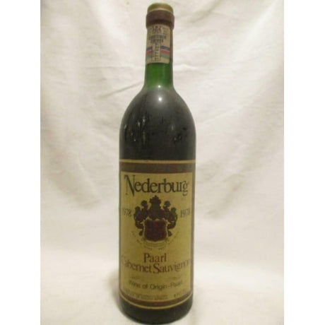 Paarl Nederburg Cabernet Sauvignon Rouge 1978 - Afrique Du Sud