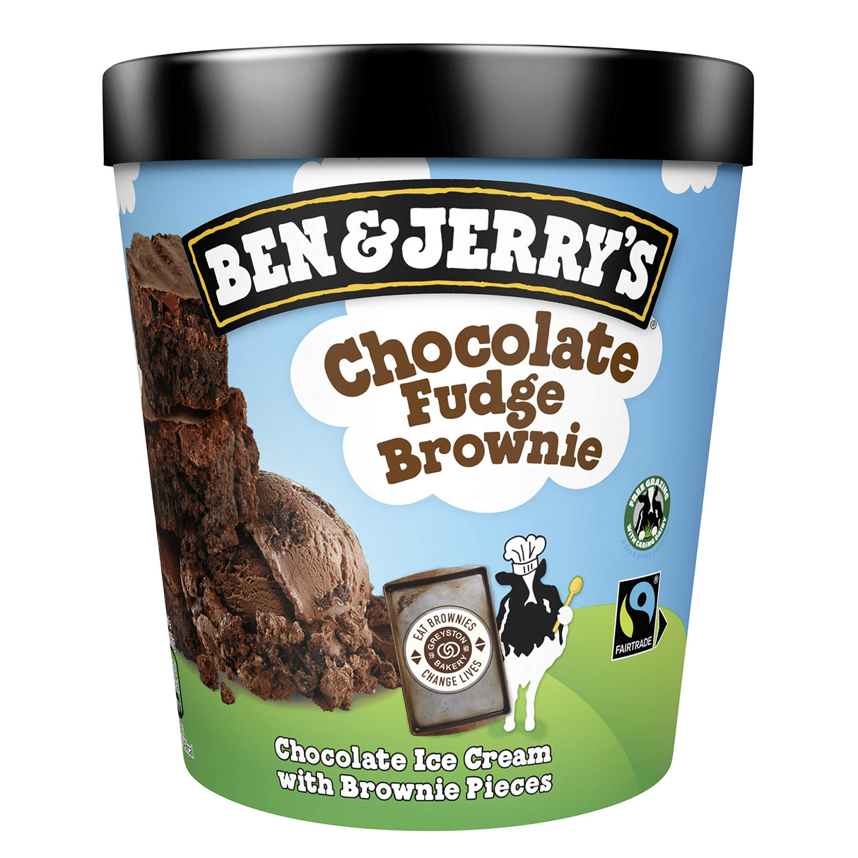 BEN & JERRY'S Crème Glacée Chocolate Fudge Brownie 408 g