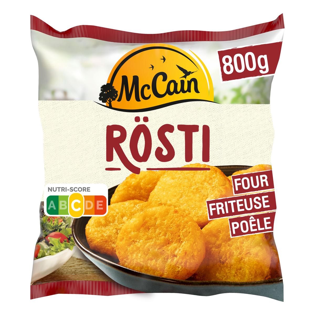 McCAIN Rösti de Pommes de Terre Surgelés 800 g