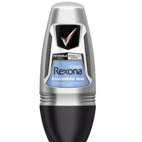 REXONA Déodorant Roll-On Invisible Ice Homme 50 ml