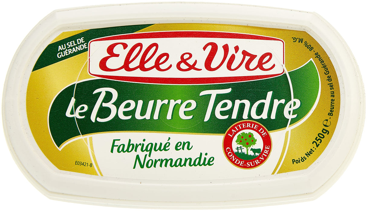 ELLE & VIRE Beurre Tendre Demi-Sel Guérande 250 g