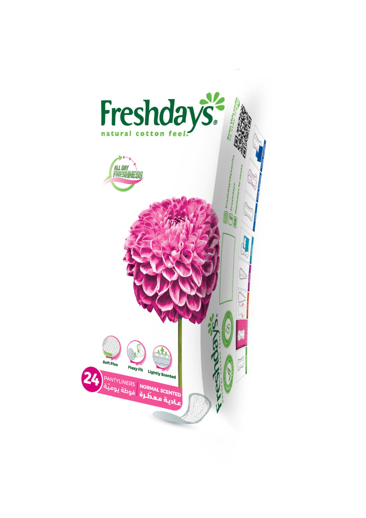 SANITA FRESHDAYS Protège-Slips Normal Parfumé Lot de 24