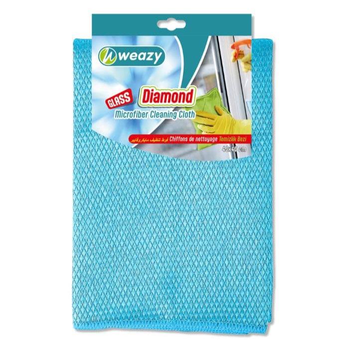 WEAZY Lavette Microfibre Spécial Vitres 30x40cm