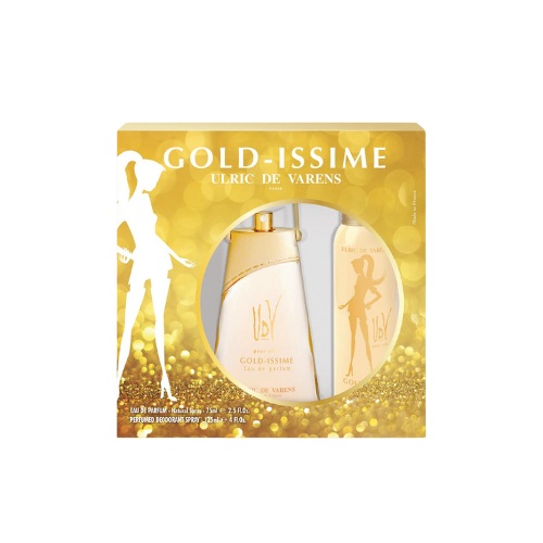 UDV Coffret Gold-issime pour Elle EDP 75 ml + Déodorant 125 ml