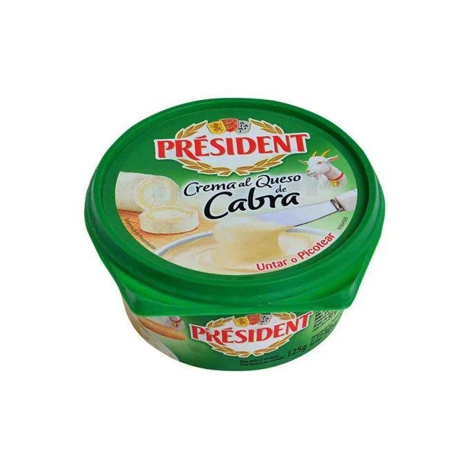 PRÉSIDENT Crème de Fromage Fondu Chèvre Pot 125g