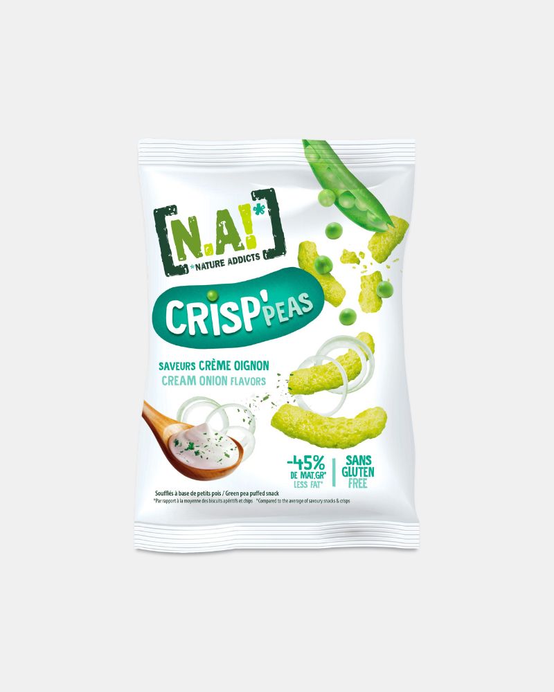 N.A! CRISP'PEAS Saveur Crème Oignon 50g