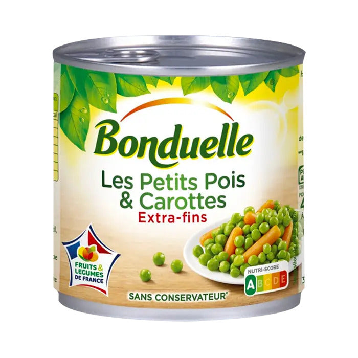 BONDUELLE Petits Pois et Carottes Extra Fins Conserve 400g