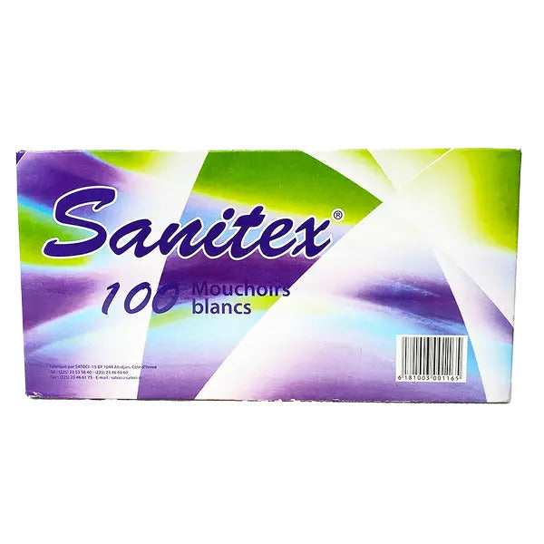 SANITEX Mouchoirs en Boîte Lot de 100