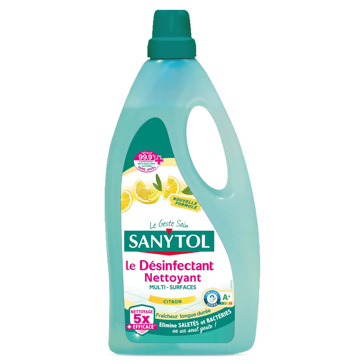 SANYTOL Nettoyant Désinfectant Sols et Surfaces Citron 1L