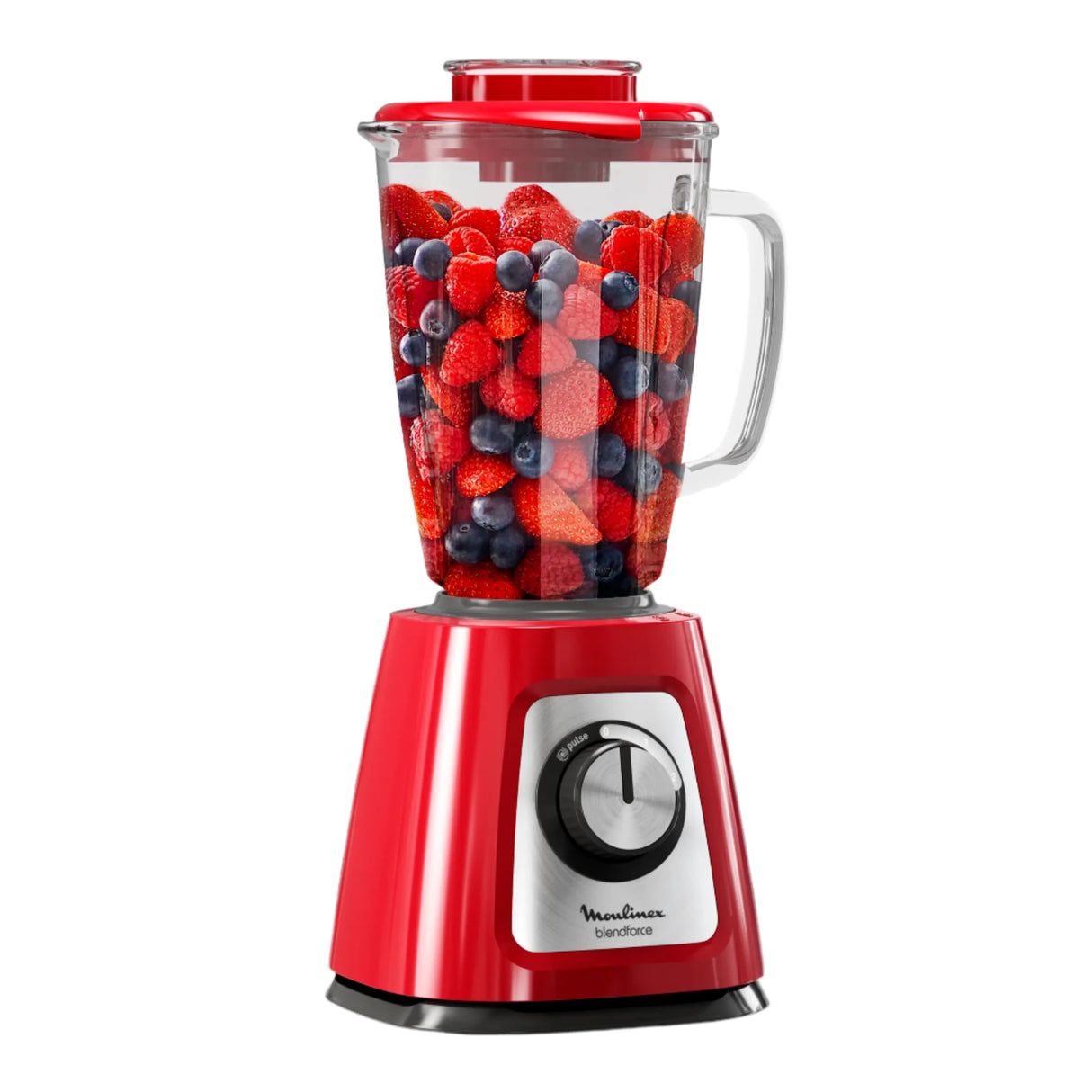 MOULINEX Blendforce Blender Chauffant Rouge LM430510