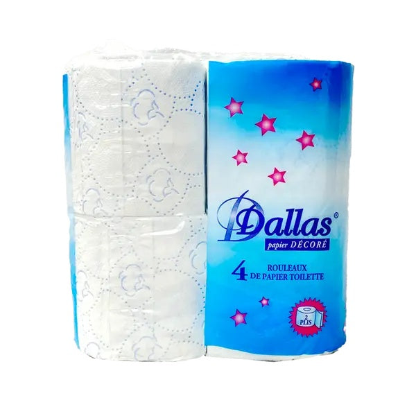 DALLAS Papier Toilette Lot de 4 Rouleaux