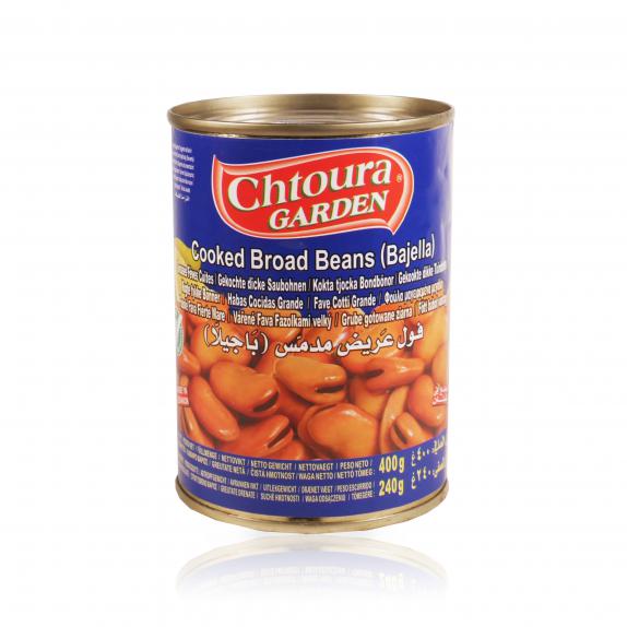 CHTOURA GARDEN Fèves Cuites en Conserve 400 g