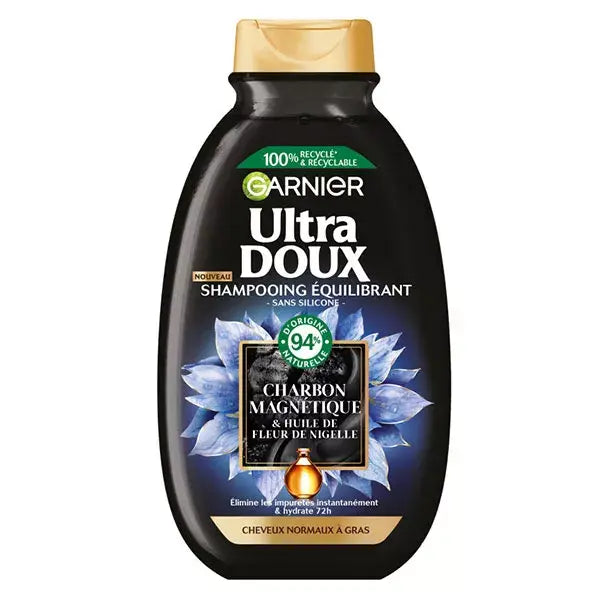 ULTRA DOUX Shampooing au Charbon Magnétique 250 ml