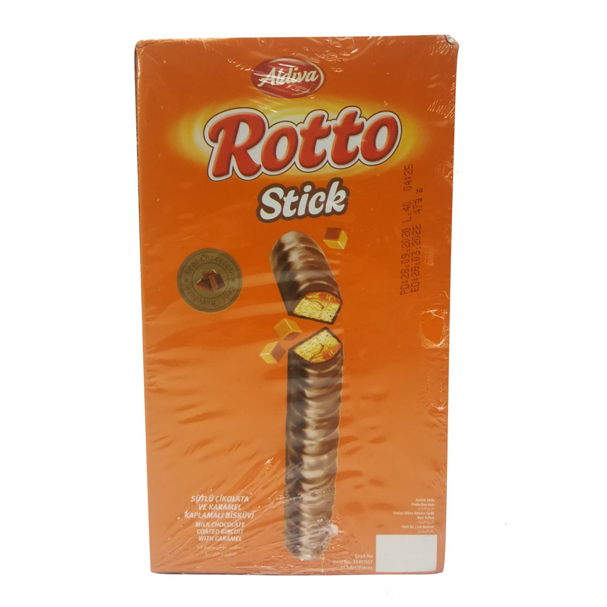 ROTTO Stick Biscuit Chocolat-Lait-Caramel 47g