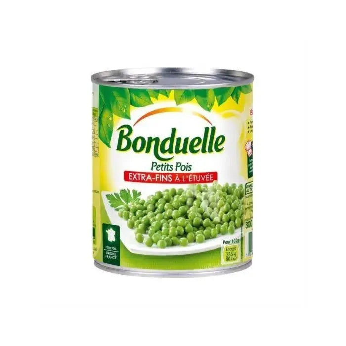 BONDUELLE Petits Pois à l'Étuvée Très Fins Conserve 800g