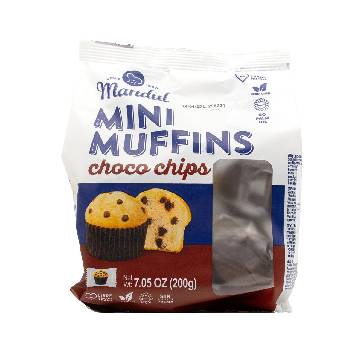 MANDUL Mojicon Muffins Fourrés Chocolat Pack de 6 x 60 g