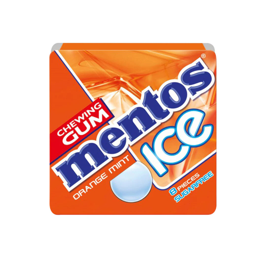 MENTOS Chewing-Gum Ice Orange Paquet de 12x8 Pièces