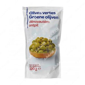 MARQUE REPÈRE Olives Vertes Dénoyautées 320g