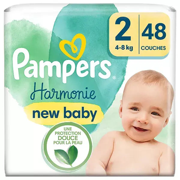 PAMPERS Harmonie Taille 2 Pack de 48