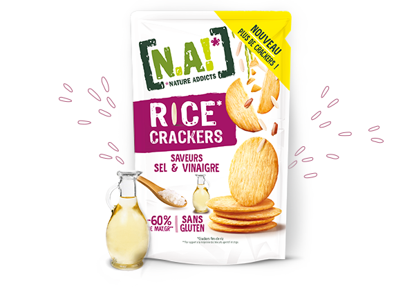 N.A! Rice Crackers Sel & Vinaigre 85g