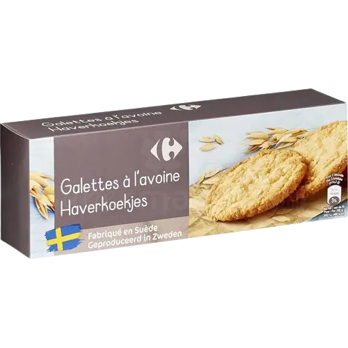 CARREFOUR Galettes à l'Avoine Nature 100g