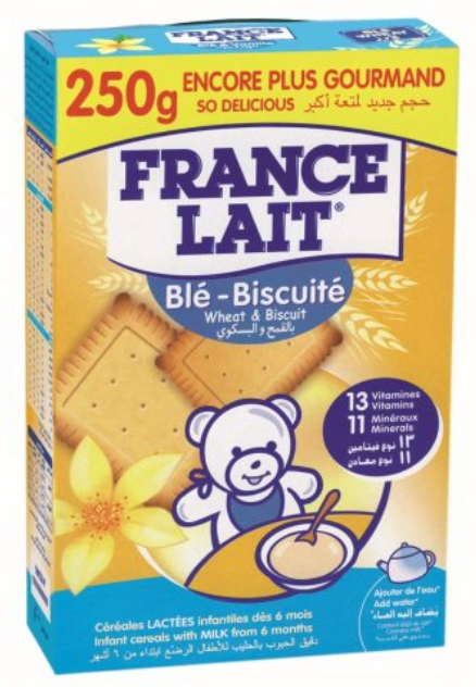 FRANCE LAIT Céréales Blé Biscuit 250g