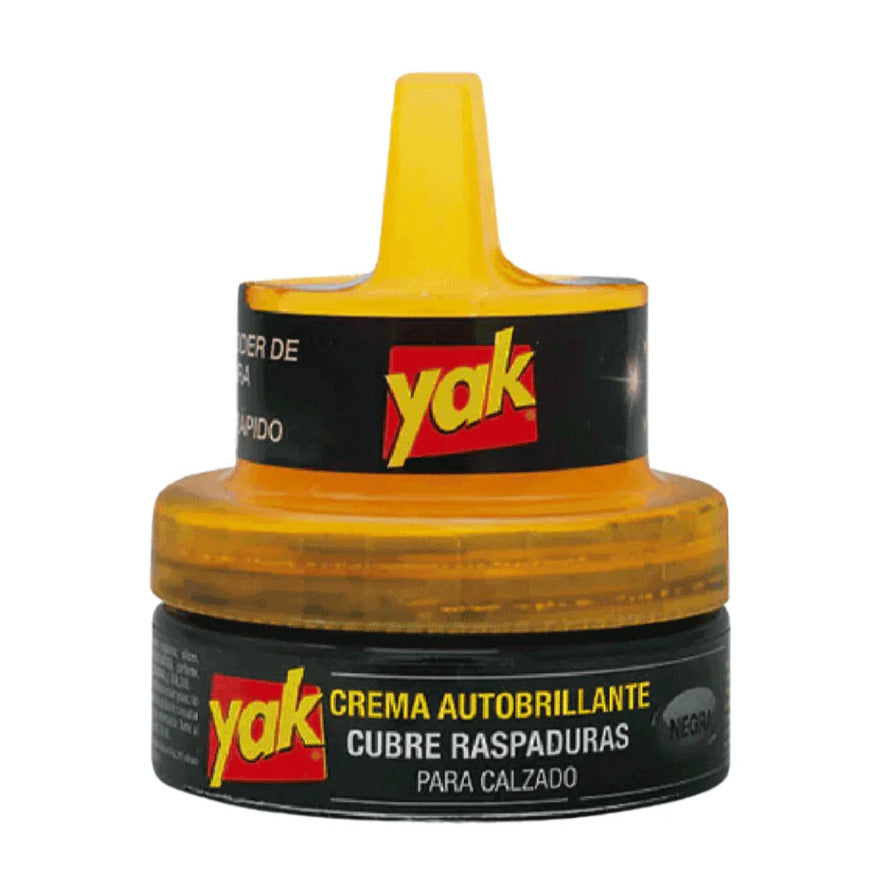 YAK Crème Auto-Brillante Chaussures Noir 45ml