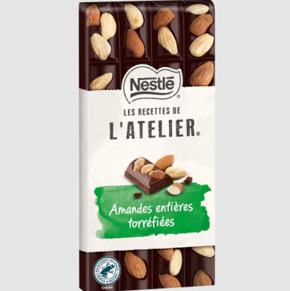 NESTLÉ Chocolat Noir aux Amandes 170g