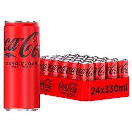 COCA-COLA ZERO Boisson Gazeuse Pack de 130 Canettes 33 cl