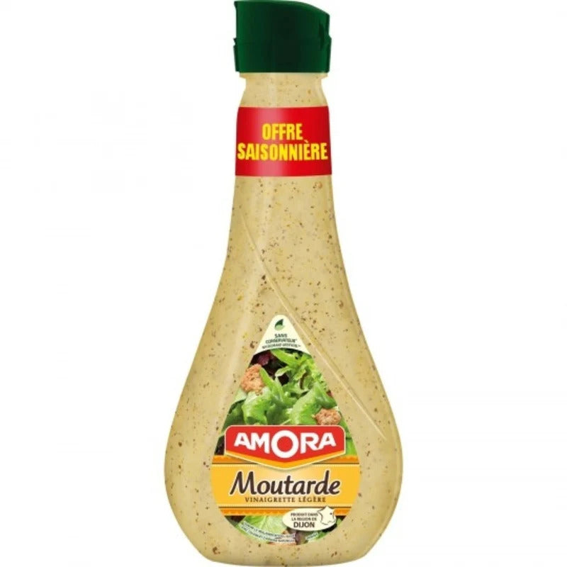 AMORA Vinaigrette Légère à la Moutarde 380 ml