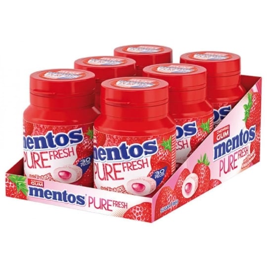 Mentos Pure Fresh Fraise 6 Boites