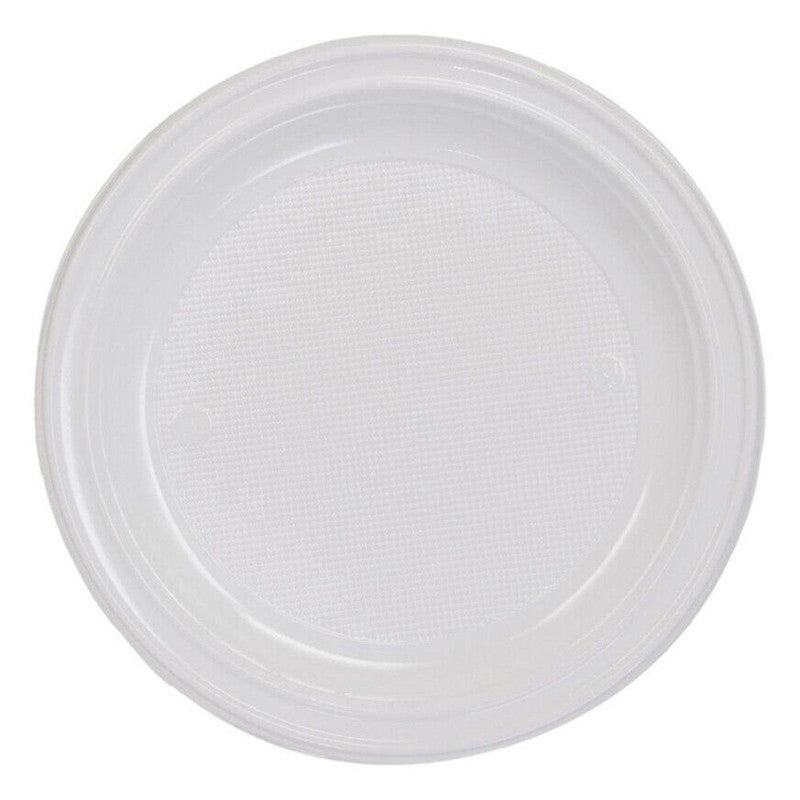 GPI Assiette Plastique Blanche 18 cm Lot de 25