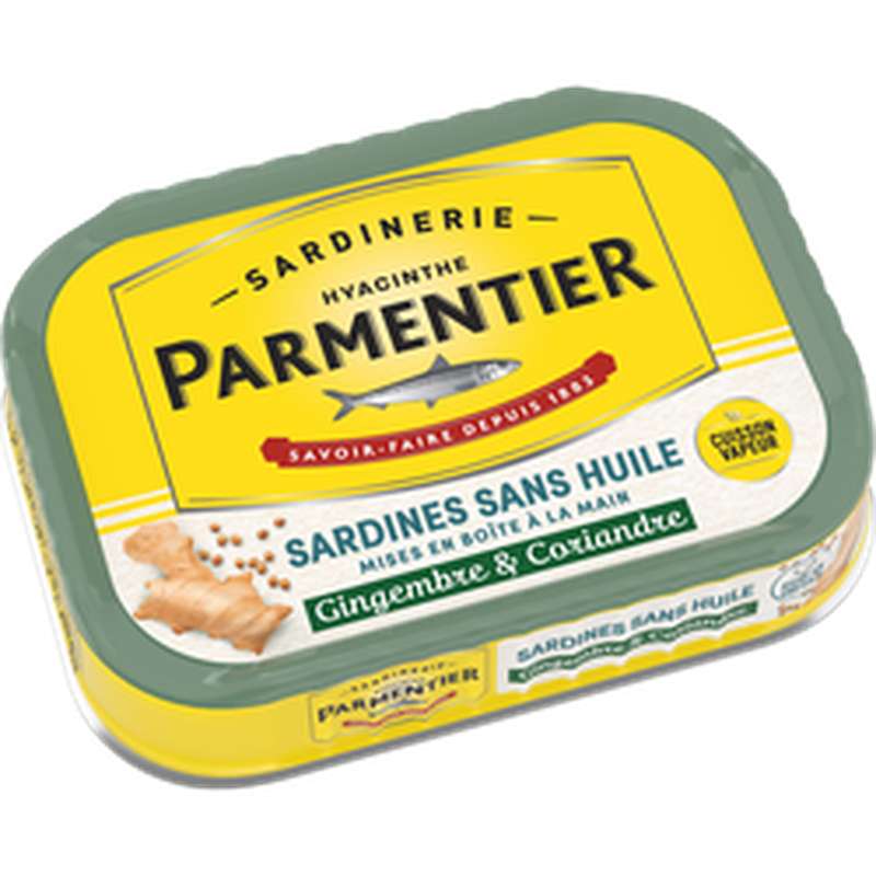 PARMENTIER Sardines Sans Huile Coriandre et Gingembre 135g