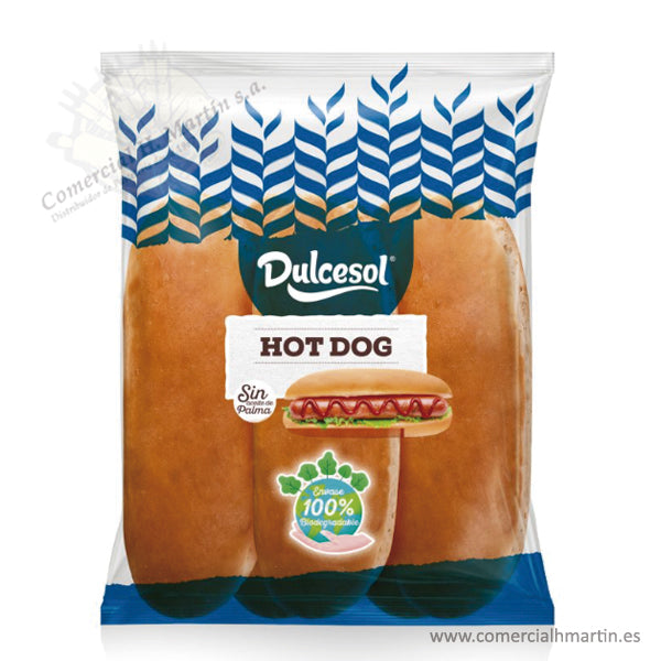 DULCESOL Hot Dog 6 Pièces 330g Décongelé