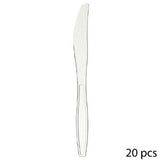 Lot De 20 Couteaux Plastique "express" 19cm Transparent