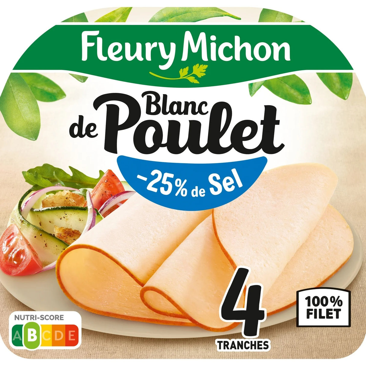 FLEURY MICHON Blanc de Poulet 4 Tranches 160 g