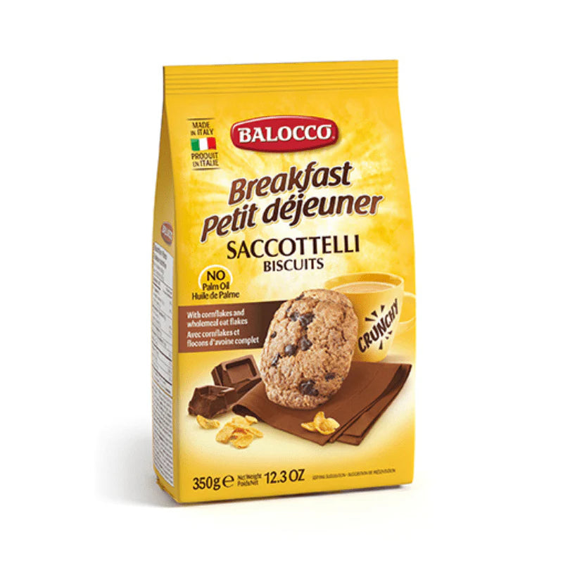 BALOCCO Biscuits Petit Déjeuner Saccottelli Flocons d'Avoine 350 g