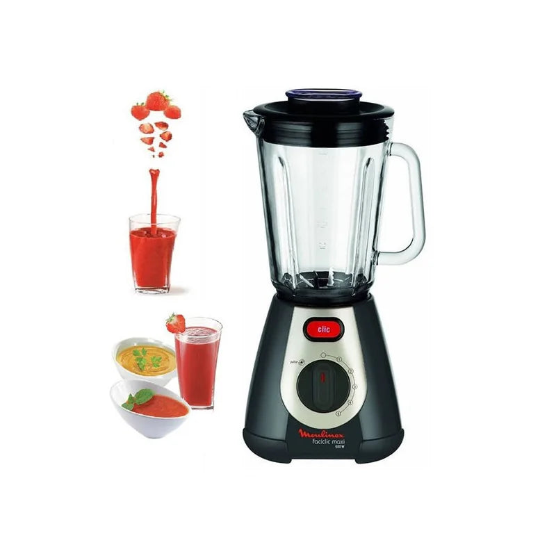 MOULINEX Facicilic Maxi Glass Blender 600W LM233A10