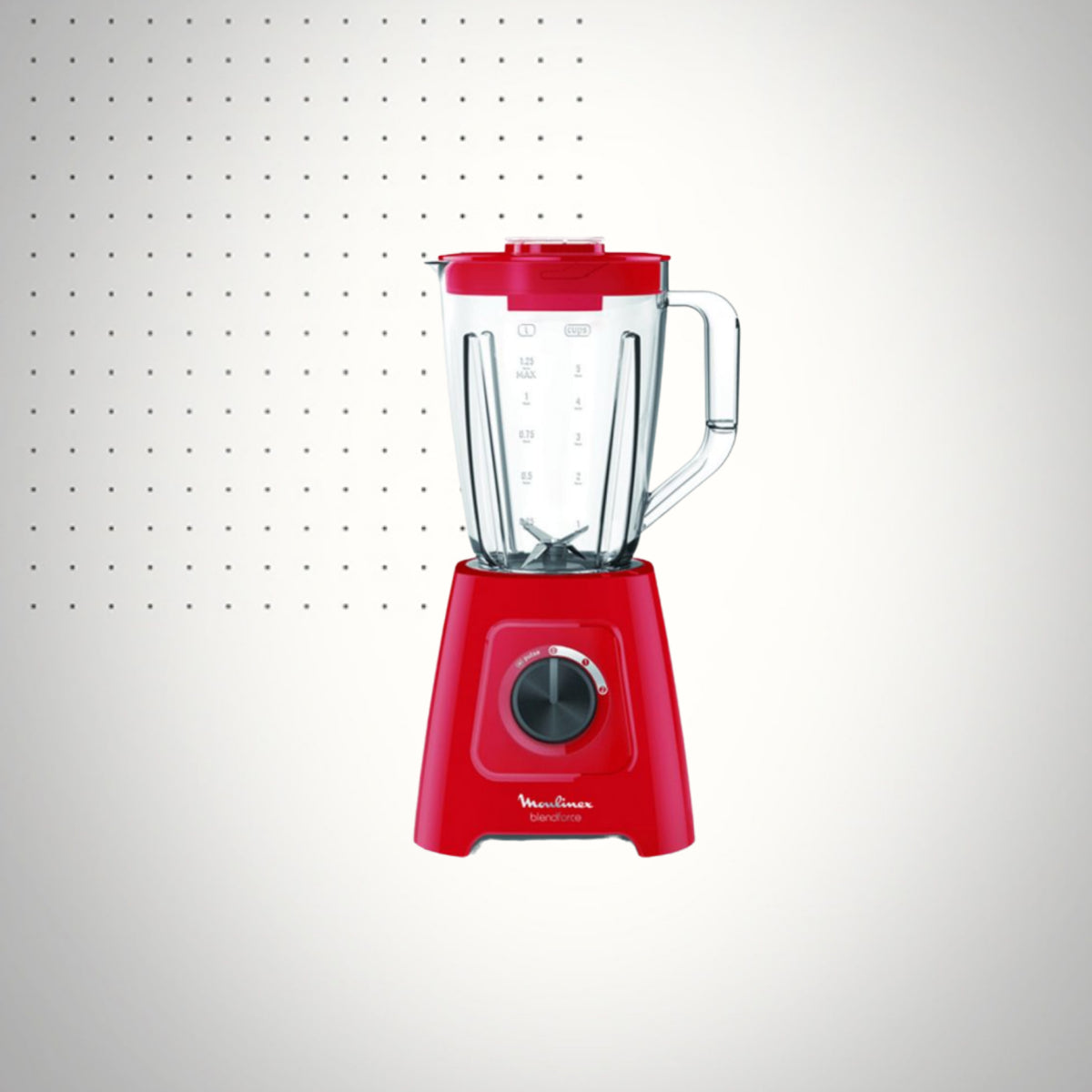 MOULINEX Blender Chauffant BlendForce Rouge 600W 2L