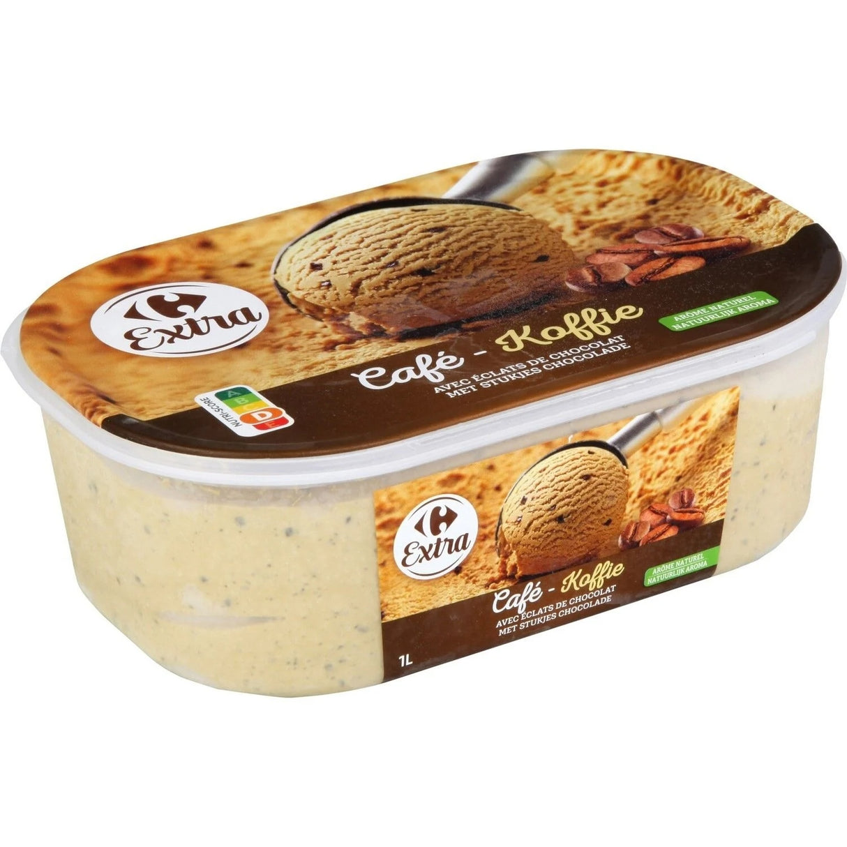 CARREFOUR Crème Glacée aux Grains de Café 465 g