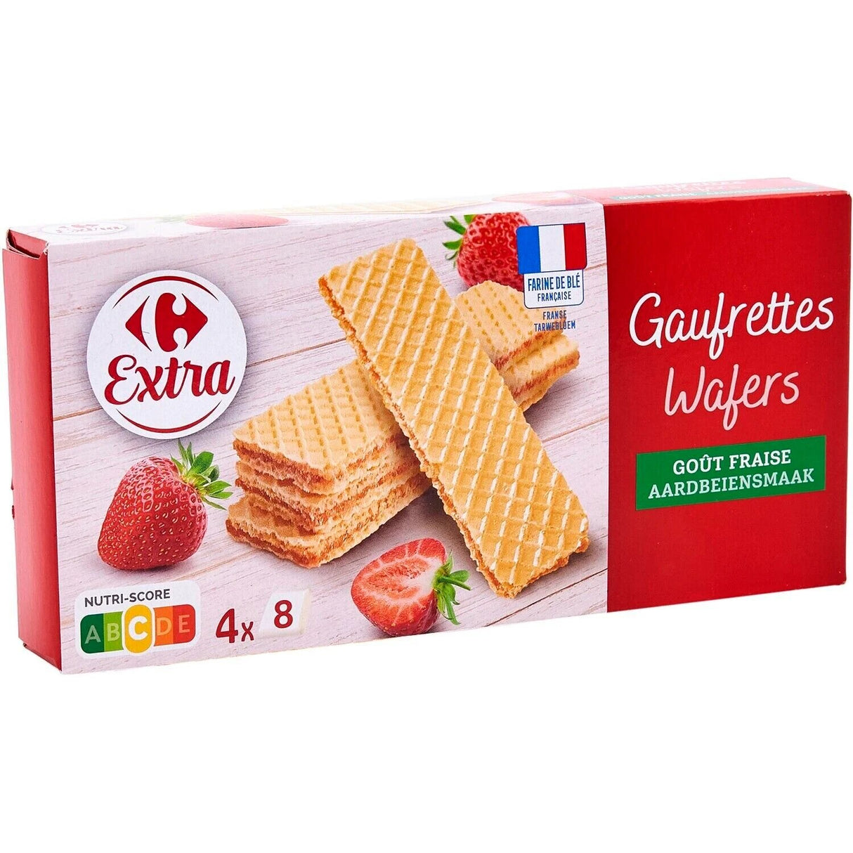 CARREFOUR Gaufrettes à la Fraise 160g