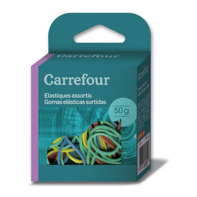 CARREFOUR Élastiques Assortis Boîte 50g