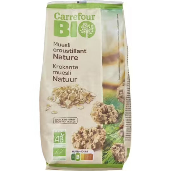 CARREFOUR BIO Muesli Croustillant Traditionnel 500 g