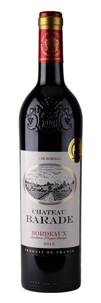 CHATEAU BARADE Bordeaux Rouge 15,5° 75 cl