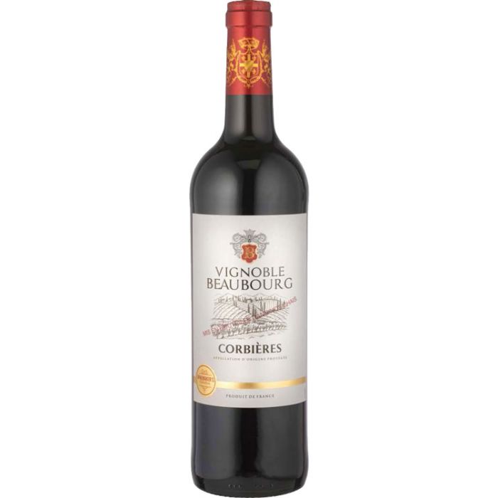 VIGNOBLE BEAUBOURG Corbières Rouge 75 cl