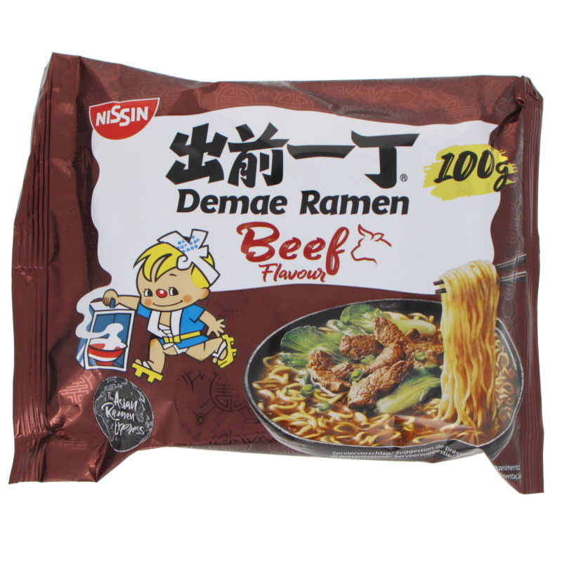 NISSIN DEMAE RAMEN Saveur Bœuf 100 g