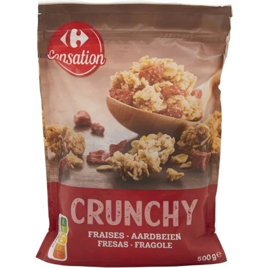 CARREFOUR Muesli Croustillant Fraises & Amandes 500 g