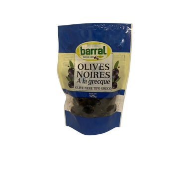 BARRAL Olives Noires à la Grecque Sachet 125g