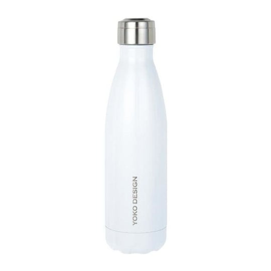 Yoko Design Inox Gourde Isotherme Bouteille 500 Ml Blanche